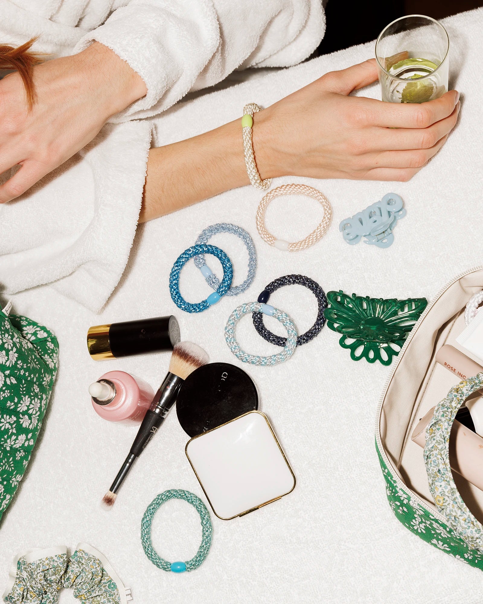 LIGHT BLUE-SILVER STRIPE