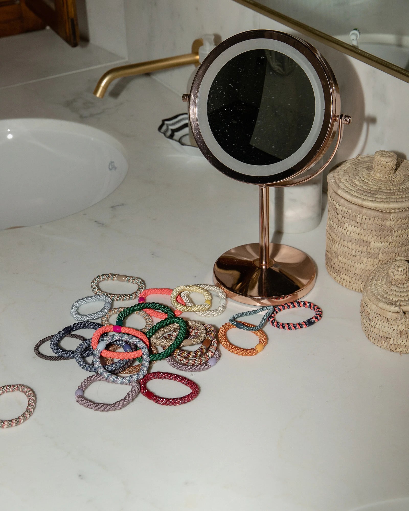 MIX ROSEWOOD-GREYBEIGE GLITTER