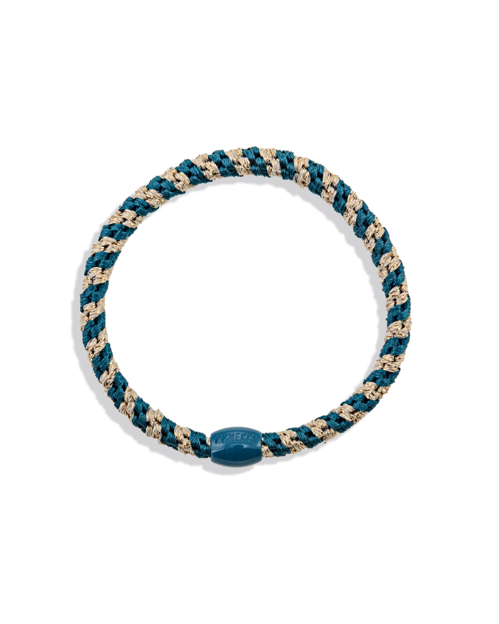 SLIM LIGHT PETROL BEIGE GLITTER STRIPE