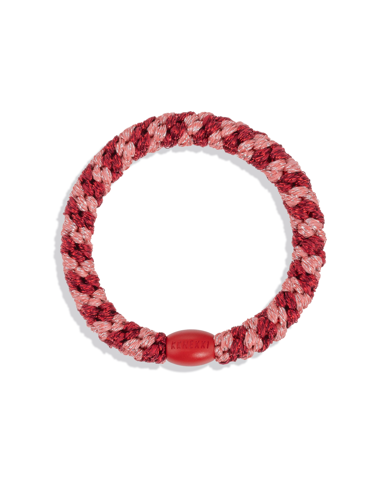 CORAL BORDEAUX GLITTER STRIPE