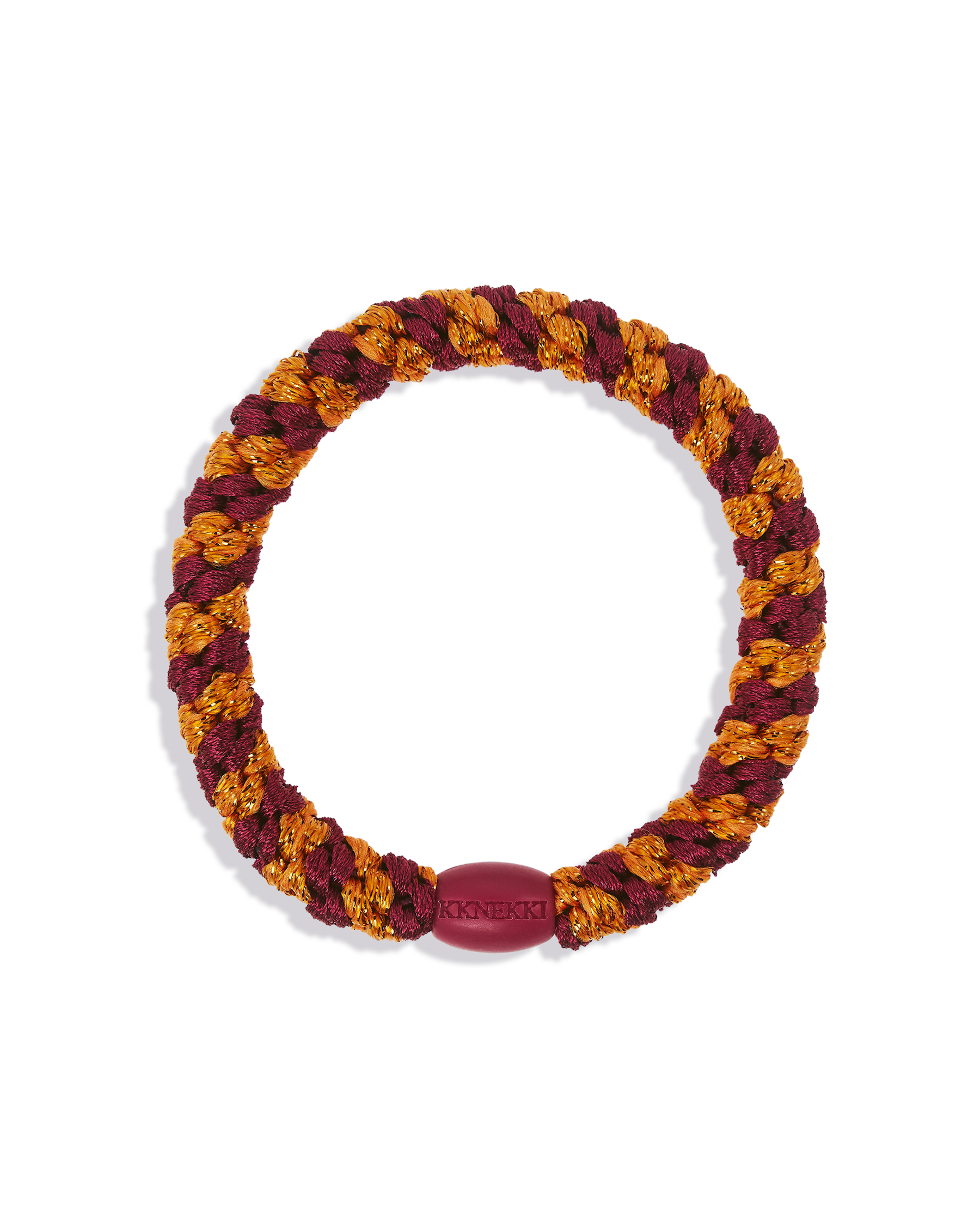 BORDEAUX ORANGE GLITTER STRIPE