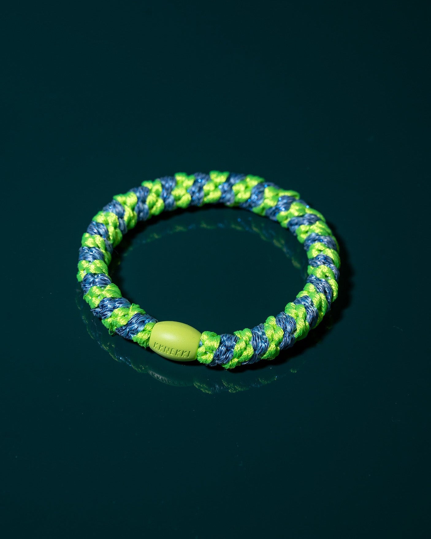 STRIPE LIME GREEN OCEAN GLITTER