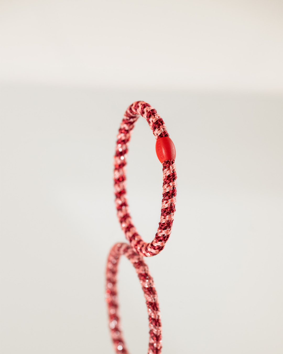 SLIM CORAL BORDEAUX GLITTER STRIPE