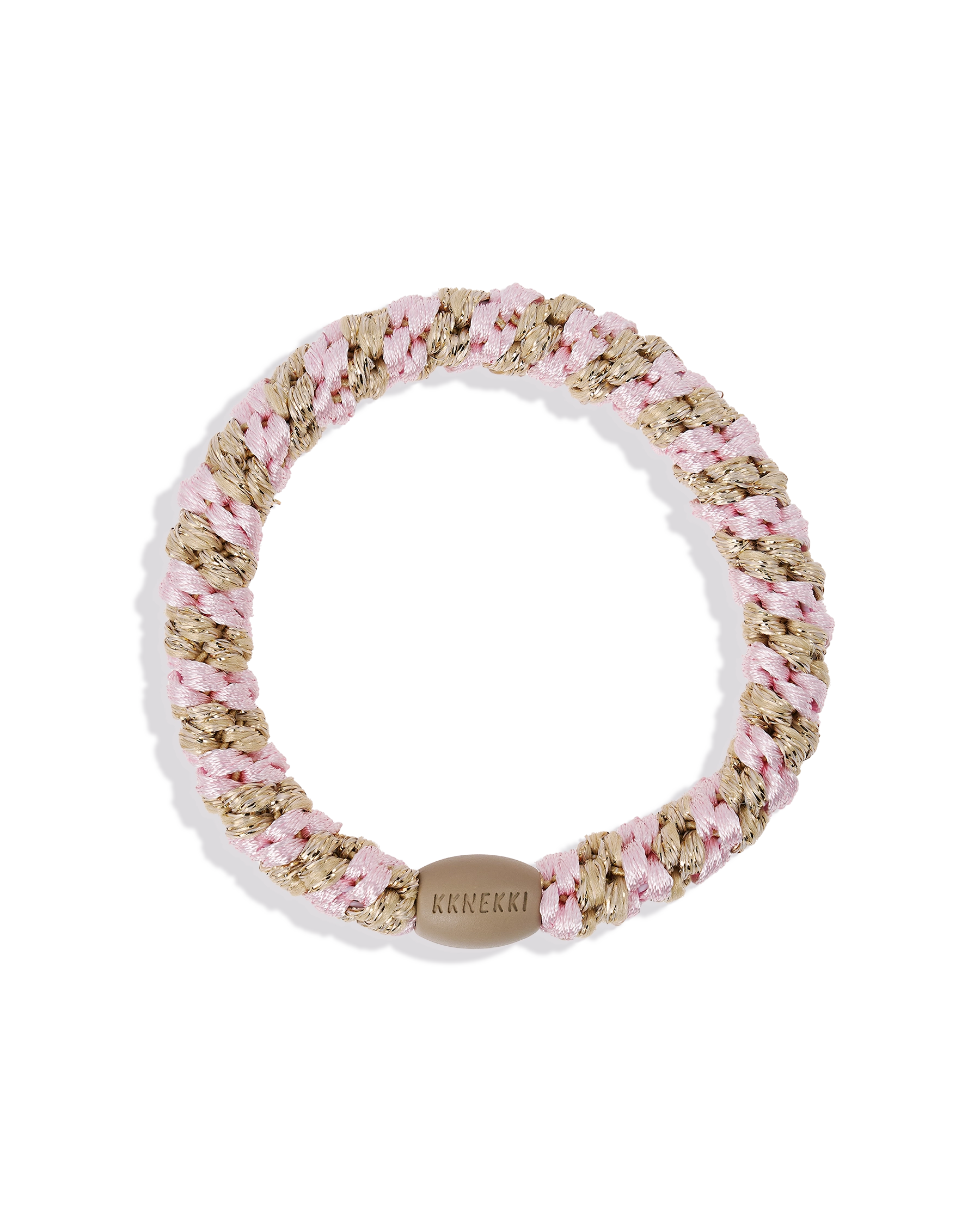 LIGHT PINK-BEIGE GLITTER STRIPE