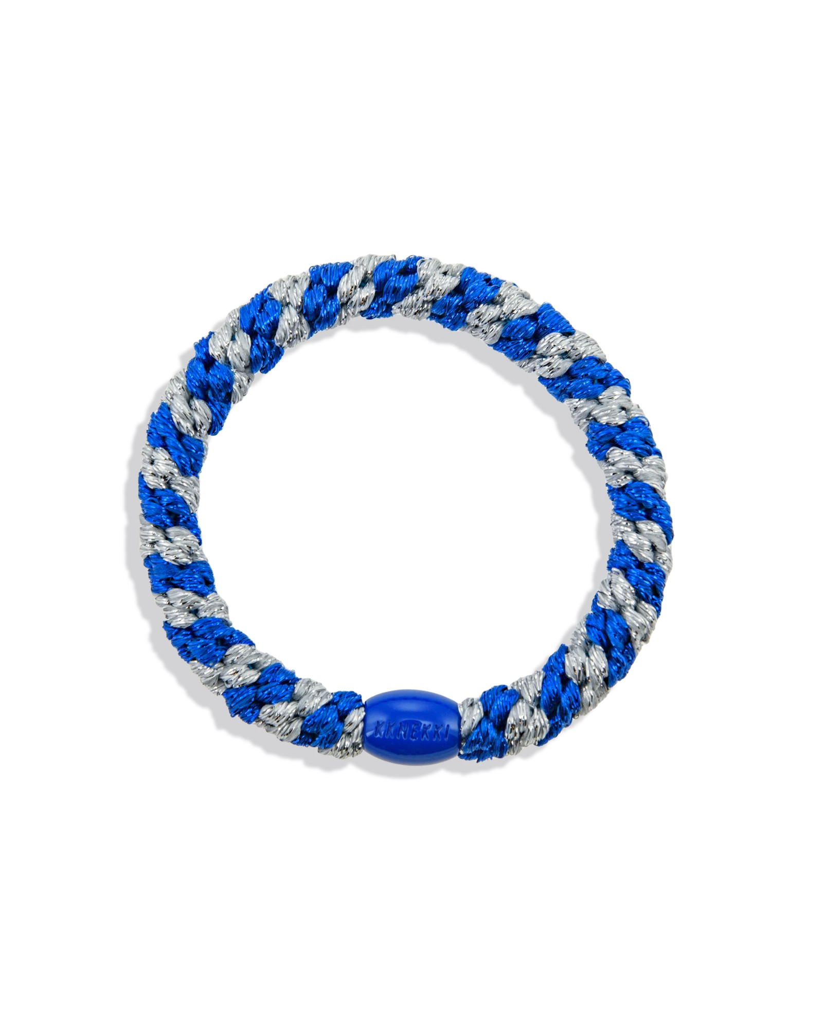 ELECTRIC BLUE GLITTER SILVER GLITTER STRIPE