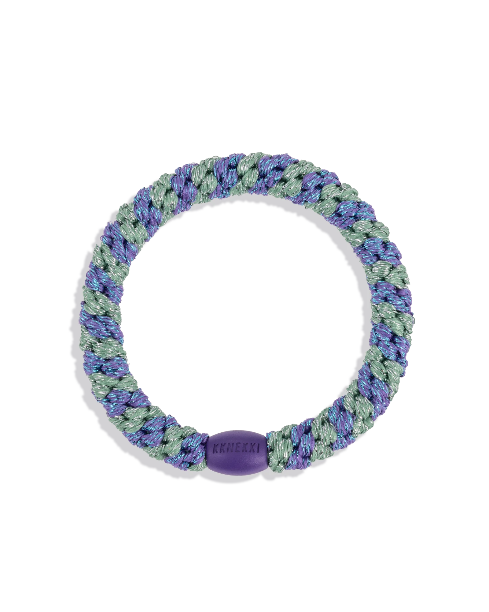 PURPLE GREEN GLITTER STRIPE
