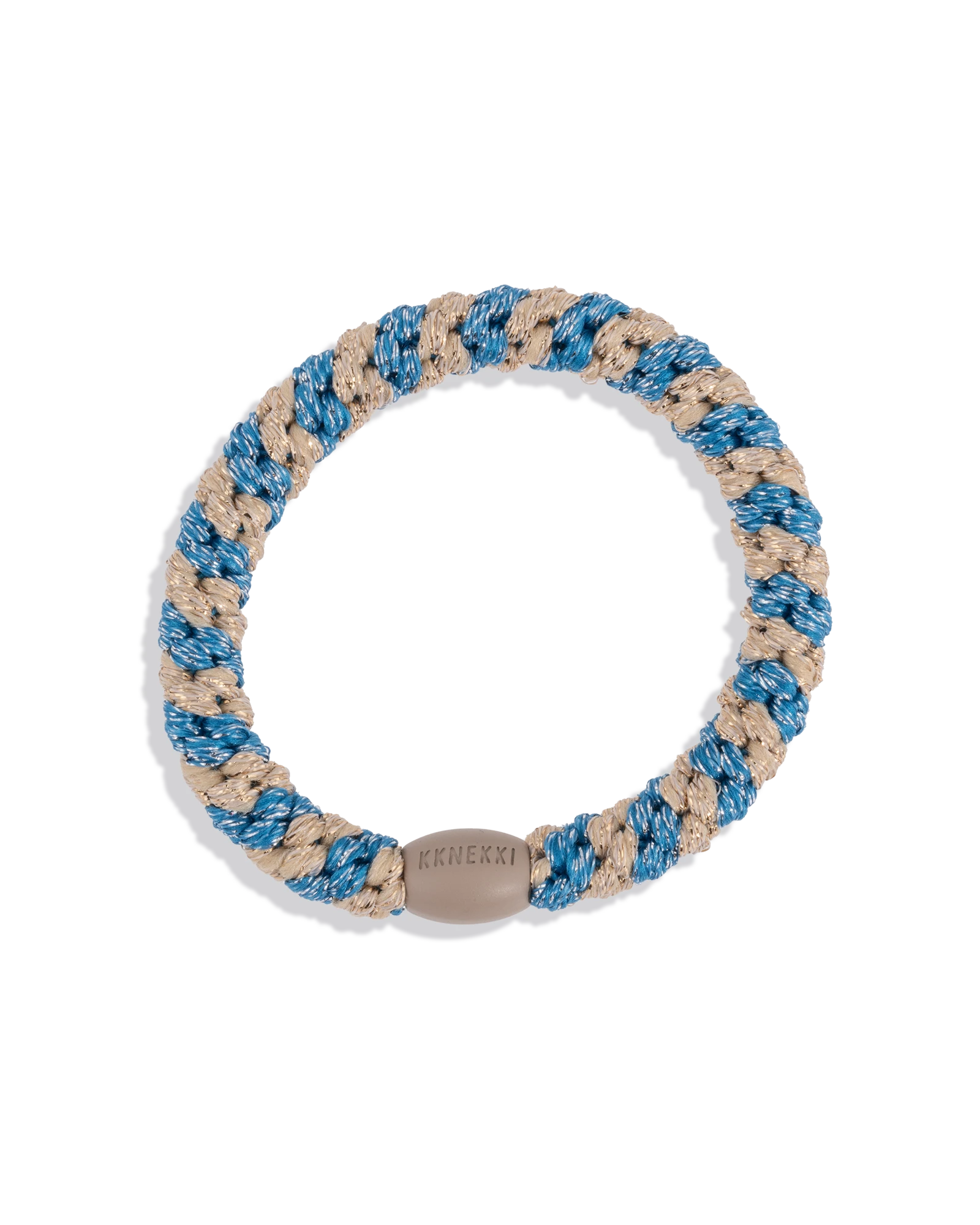 BLUE SILVER GLITTER STRIPE