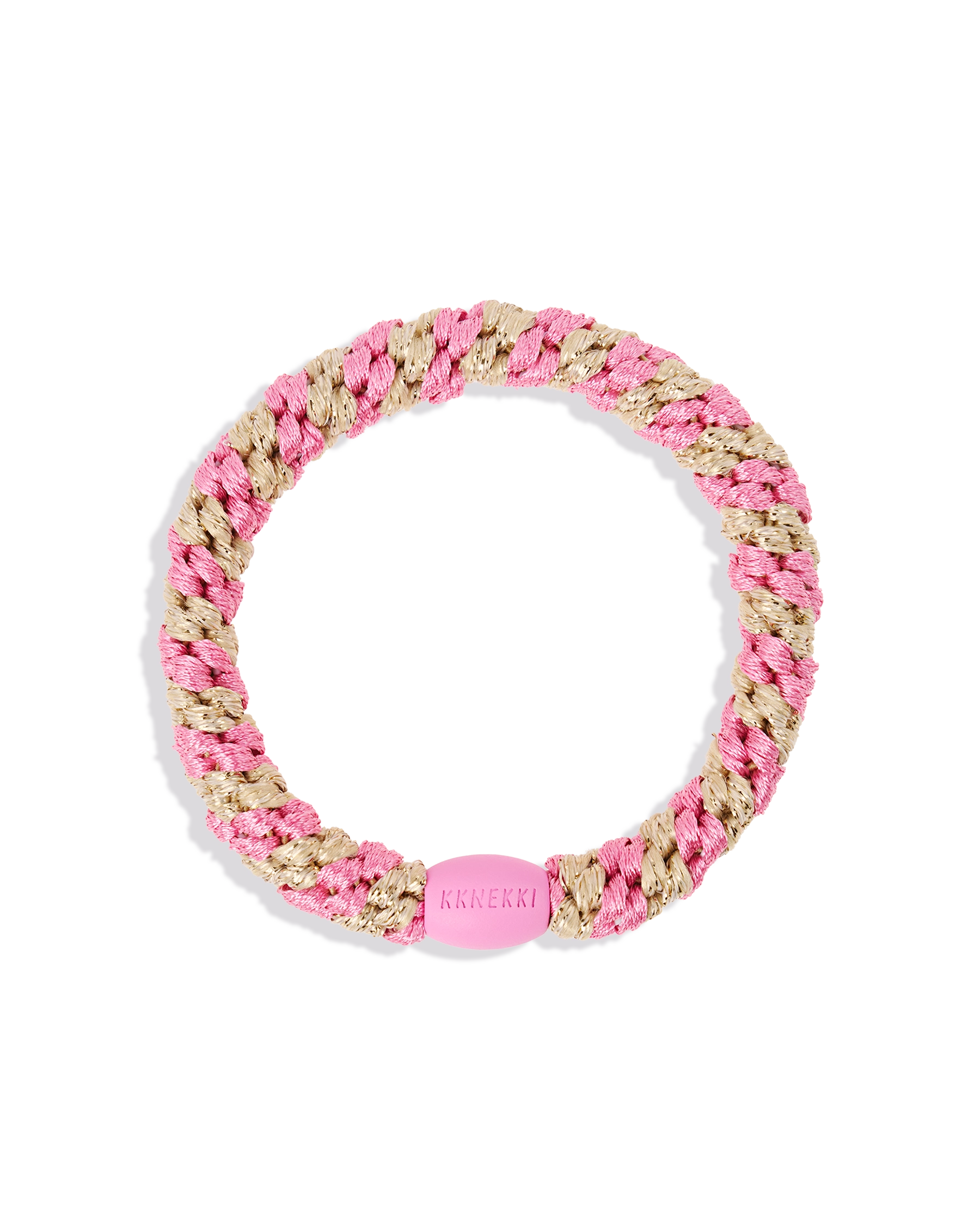 BUBBELGUM-BEIGE GLITTER STRIPE