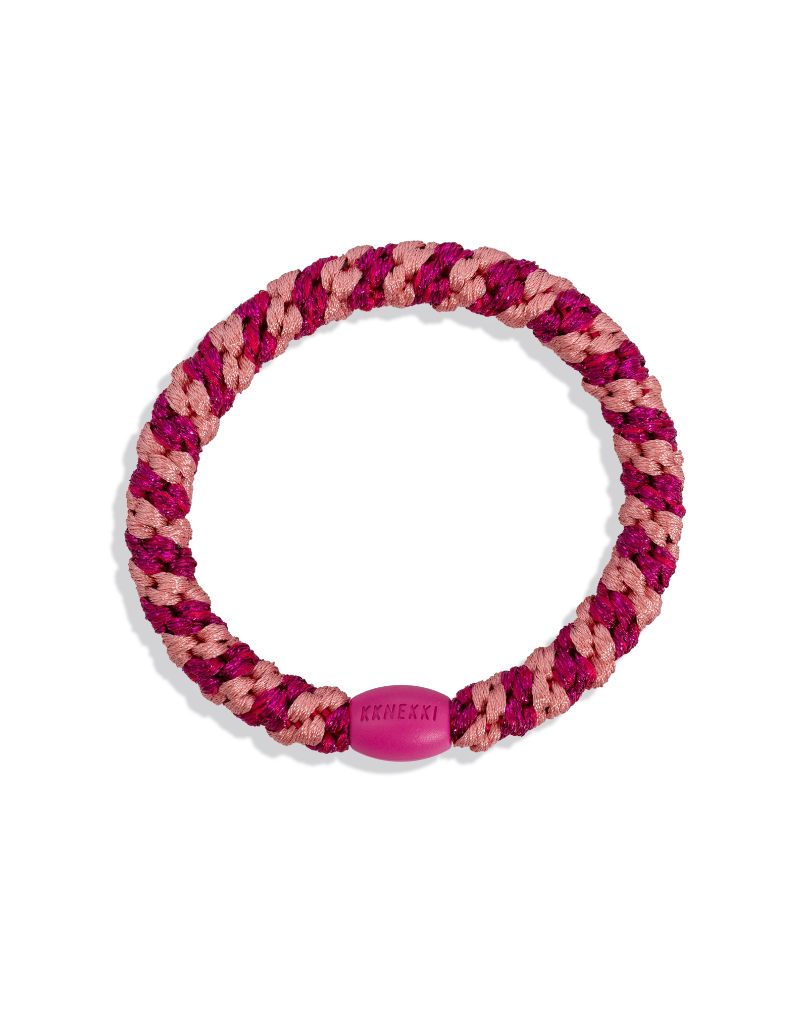 STRIPE FADED ROSE ELECTRIC PINK GLITTER