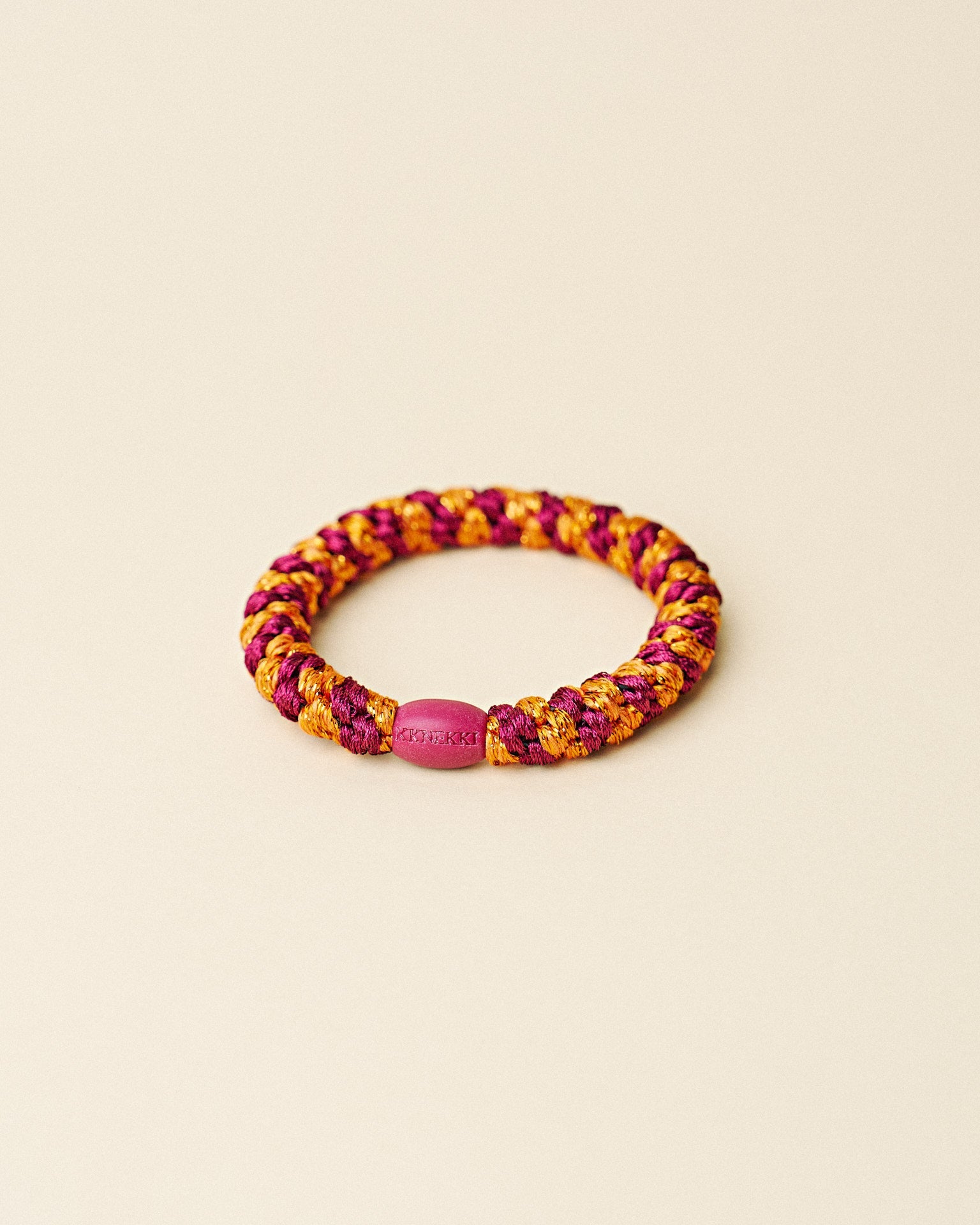 BORDEAUX ORANGE GLITTER STRIPE