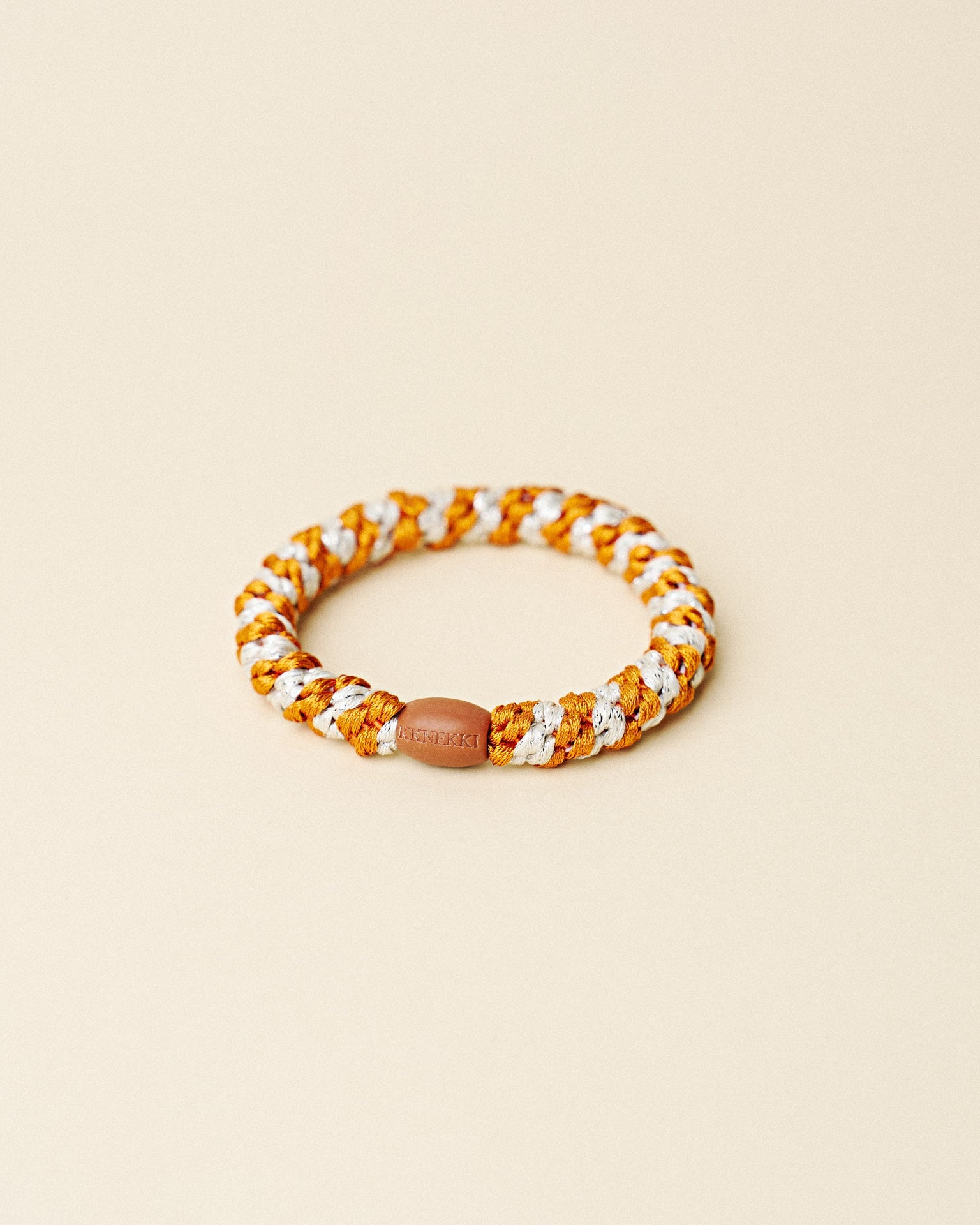 BURNED TERRACOTTA IVORY GLITTER STRIPE