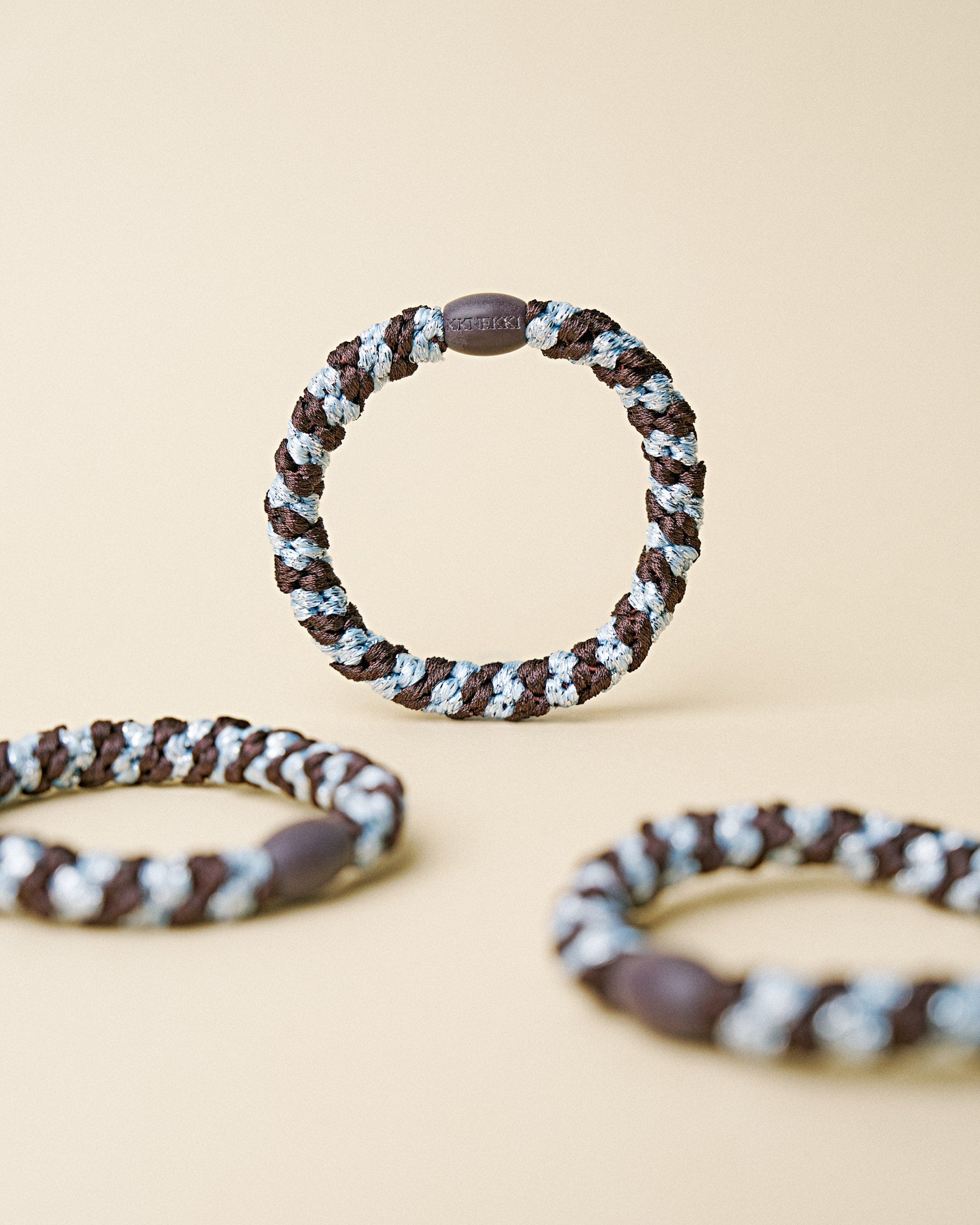 BROWN SEABLUE GLITTER STRIPE