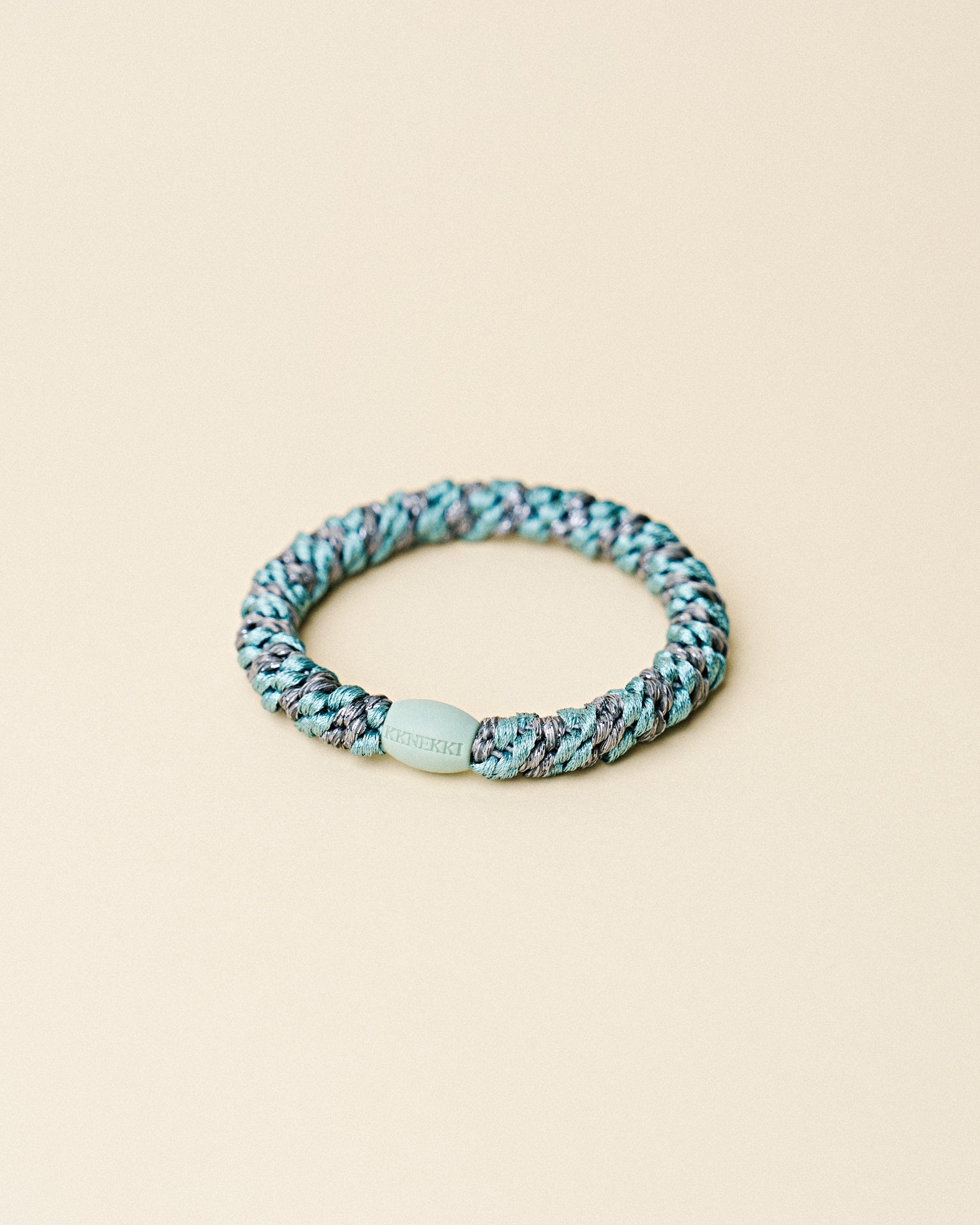 TEAL STEEL GREY GLITTER STRIPE