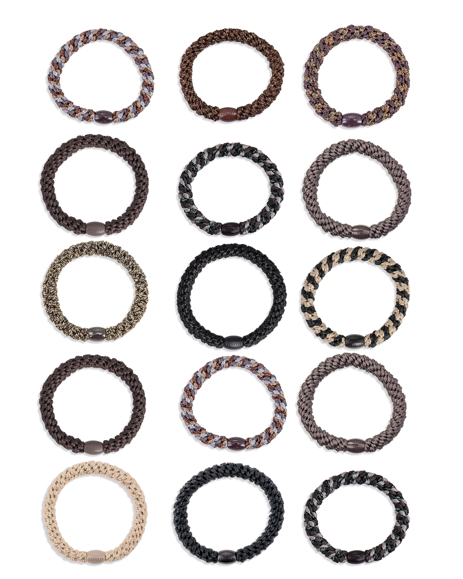BRUNETTE SELECTION • 15 HAIR TIES