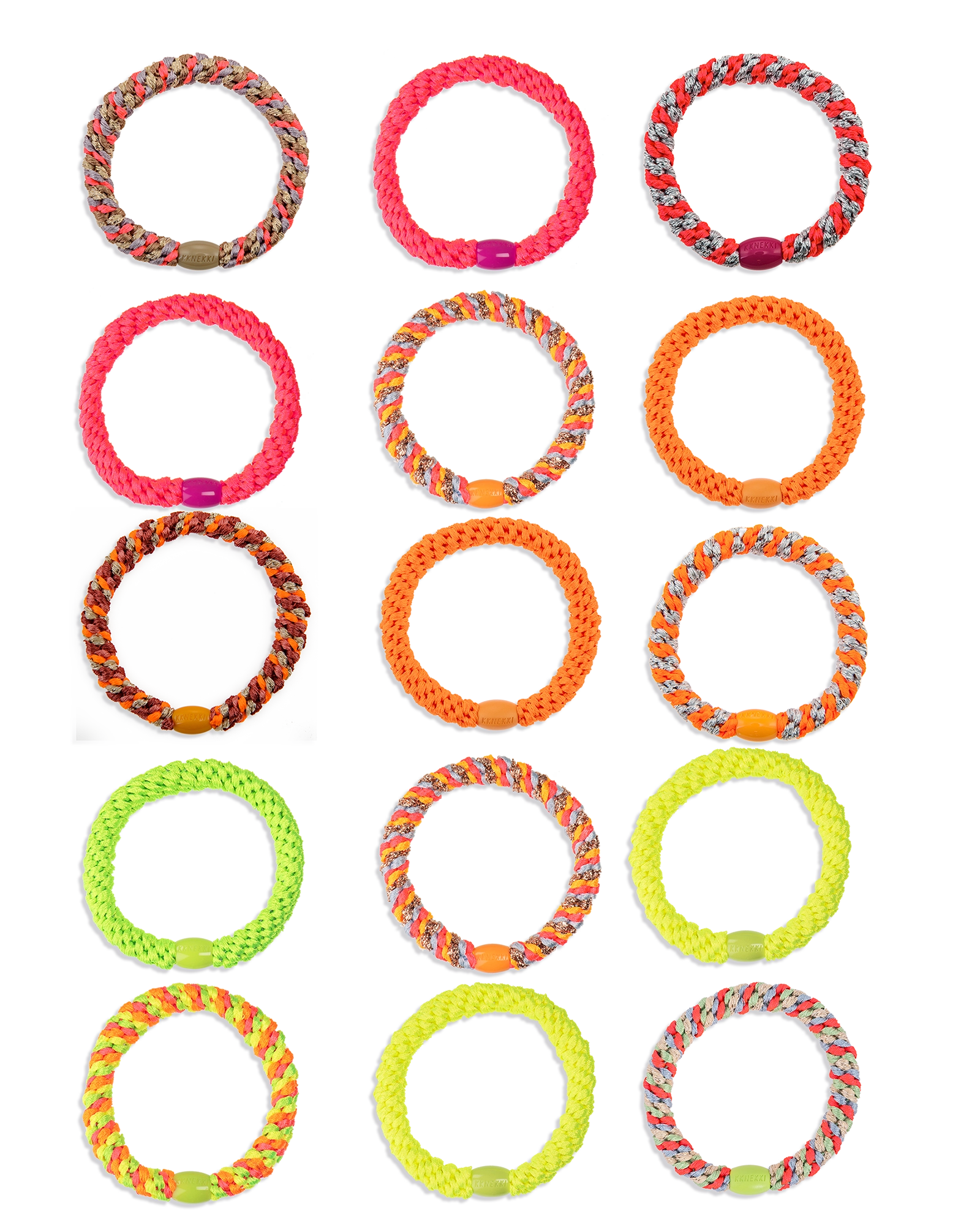NEON SELECTION • 15 HAIR TIES