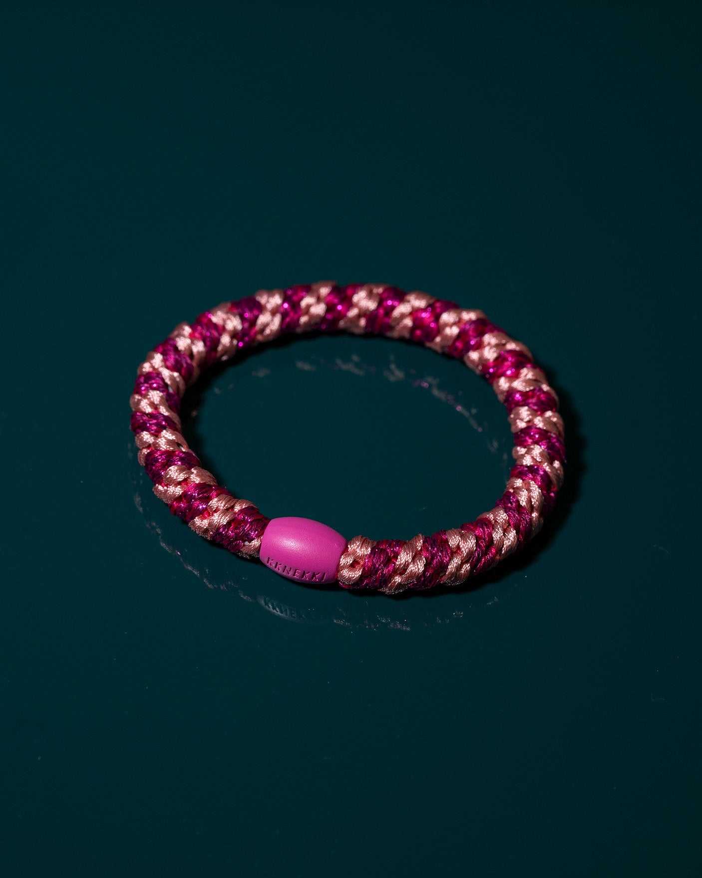 STRIPE FADED ROSE ELECTRIC PINK GLITTER